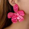 Акриловые серьги-цветы большого размера, персонализированные серьги-цветы из ацетатной пластины в курортном стиле