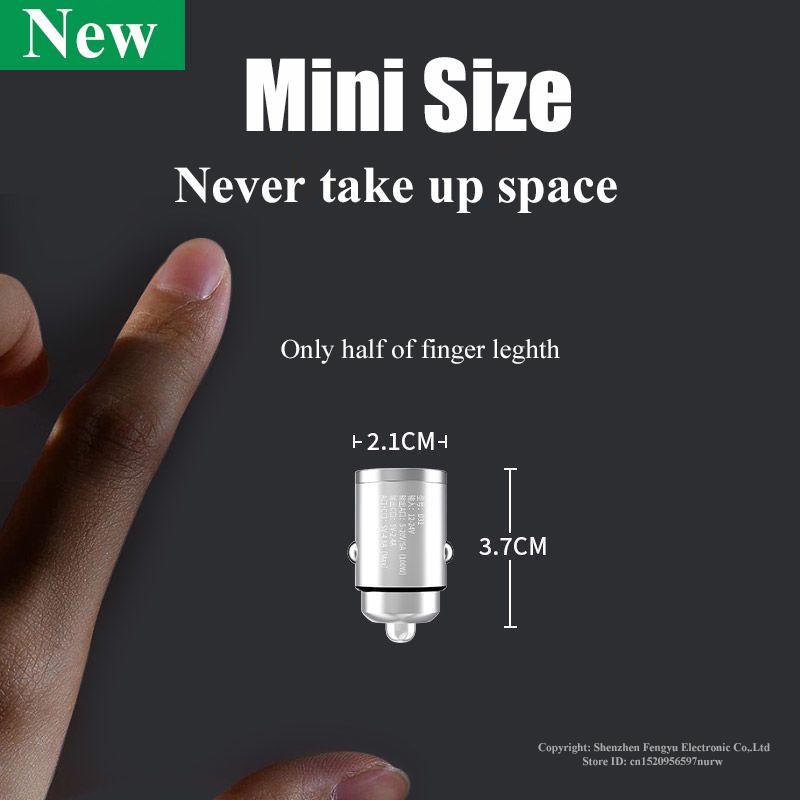 Автомобильное зарядное устройство USB C, мини-металлический адаптер для сверхбыстрой зарядки типа C для Iphone 14 13 12 Pro Max 11 8 Plus Ipad Huawei Xiaomi Samsung