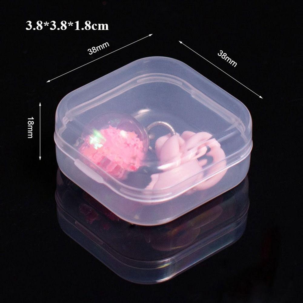 Прозрачный ящик для хранения Квадратные упаковочные коробки 5 размеров Рыболовные инструменты Аксессуары Держатель для электроинструментов