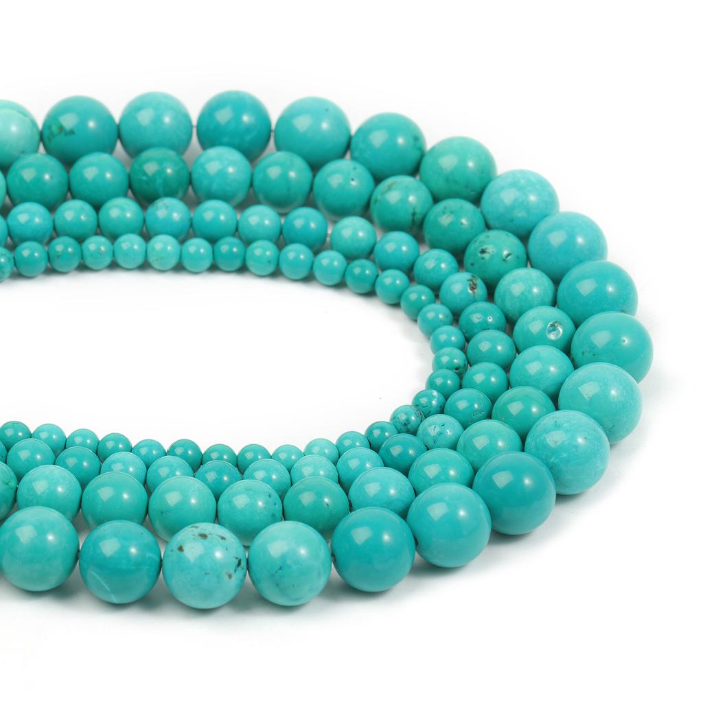 Chrysocolla Turquoise Gems Stone Beads  4-10mm Round Loose Spacer Beads for Jewelry Making Diy Bracelet Beading Supplier