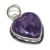 Lepidolite Gemstone Handmade 925 Sterling Silver Jewelry Pendant 1.77" u4T00