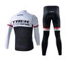 Long Sleeve Cycling Jersey Set Breathable Quick-Dry Mountain Bike Apparel Men Women