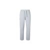 Logo Pattern Drawstring Elastic Waist Straight-Leg Sweatpants Men Bottoms Gray 1357129-011