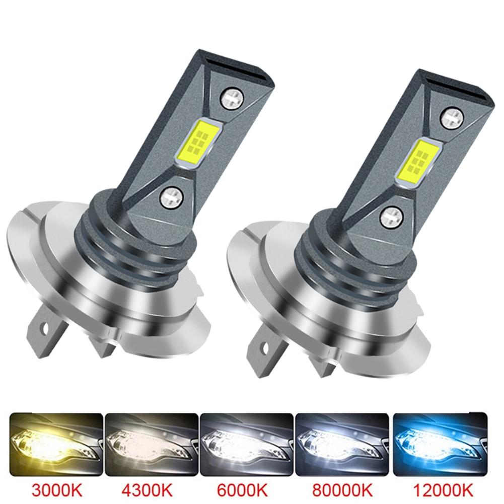 2Pcs H7 Led Car Headlight Bulb H4 H16 H8 H9 H1 H3 Auto Led Fog Light Lamp 9005 9006 Driving Front Light Headlamp High Power 12V