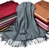 Women Winter Soft Warm Like Scarf Luxury Scarves Ladies Shawls Black Poncho Scarfs