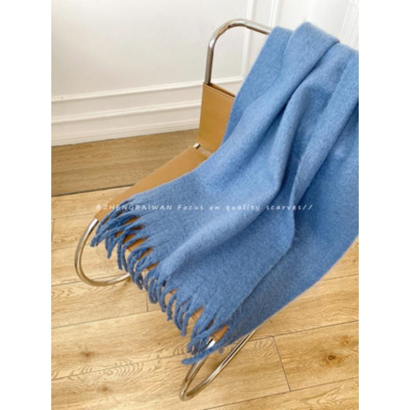 Thickened Warm Scarf Women's Winter Versatile Wool Scarf Soft Waxy Lengthened New Shawl Sense of Quality