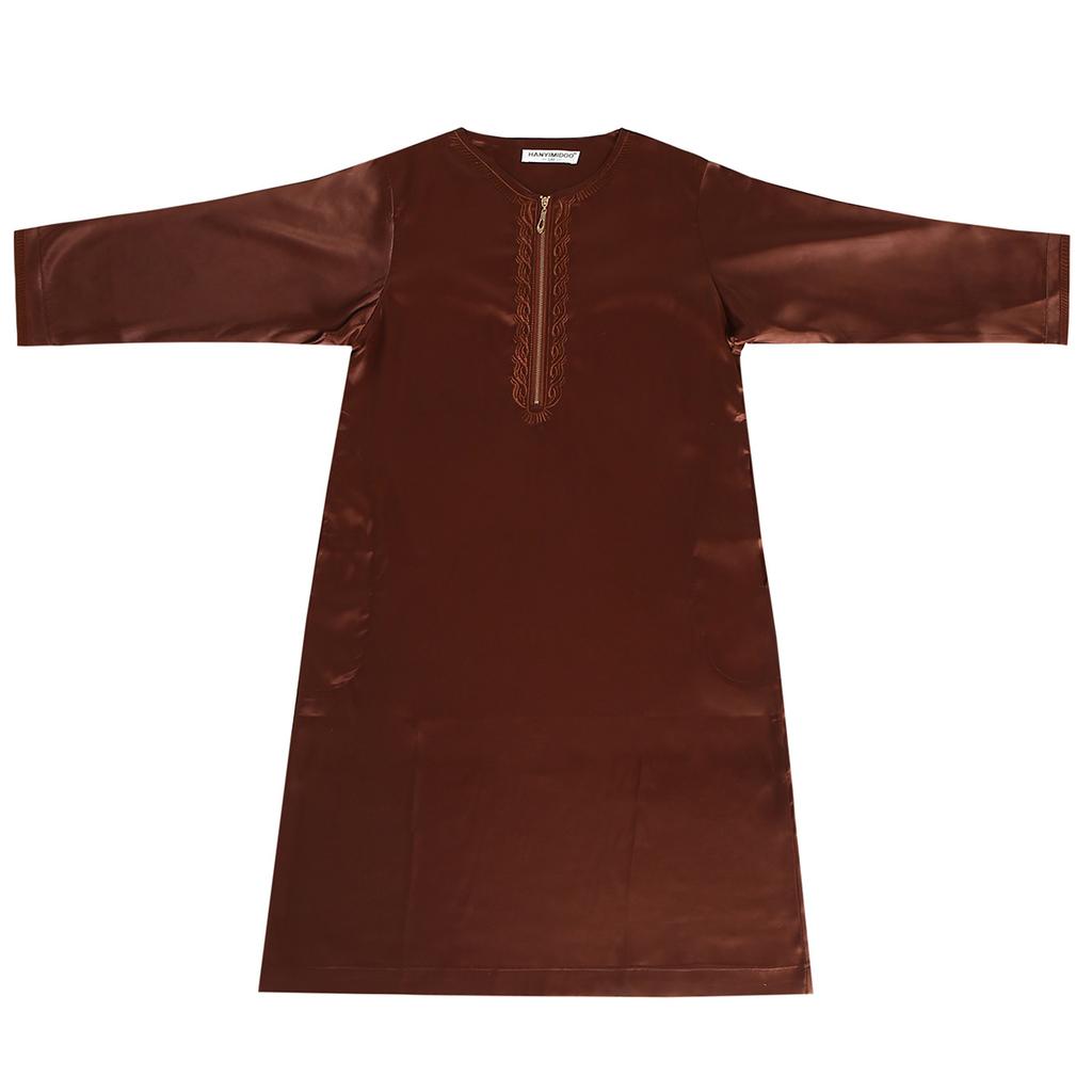 Muslim Saudi Arab Kids Boys Kaftan Robe Dishdasha Abaya Thobe Jubba Thoub Dress