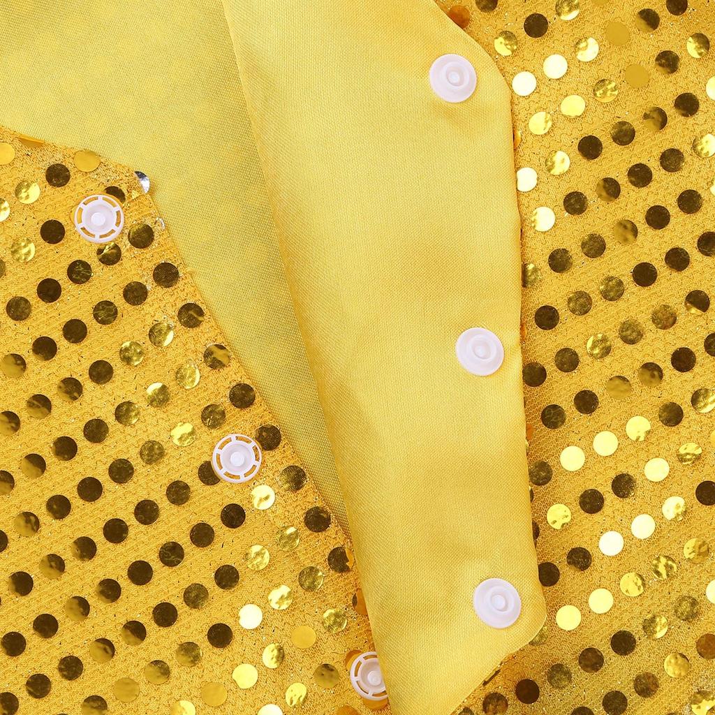 Блестящие блестки для мальчиков, танцевальные костюмы в стиле джаз, хип-хоп, жилет, куртка, жилет