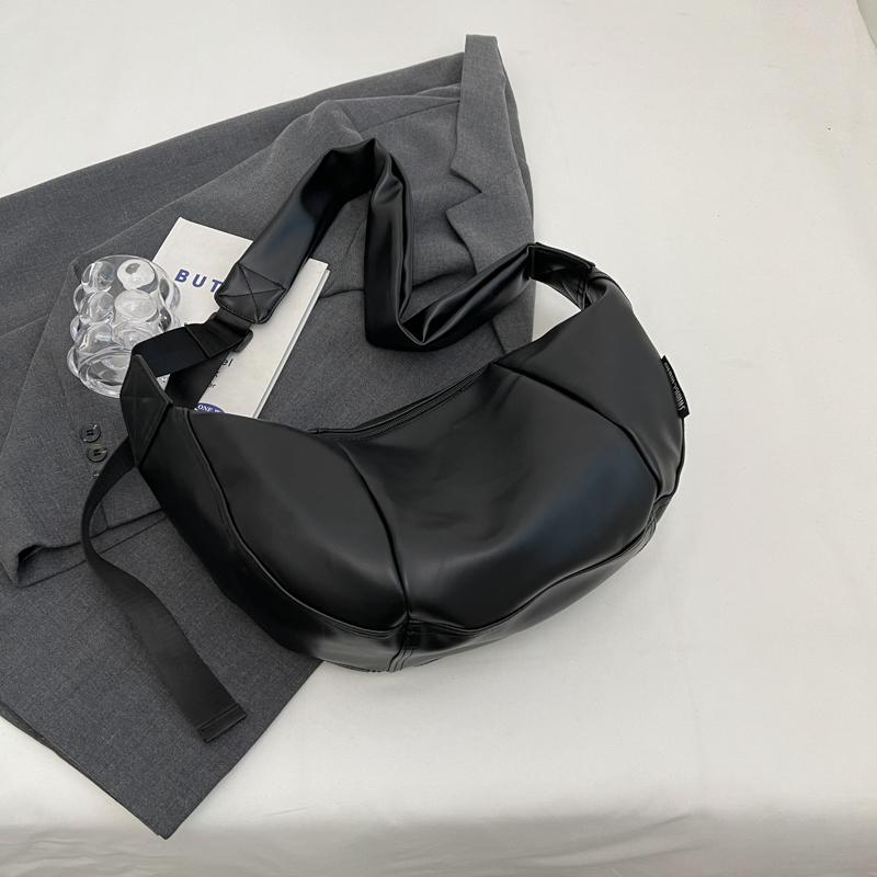 Women's Popular Dumpling Bag Crossbody Bag PU Leather Shoulder Bag Cattle Bag