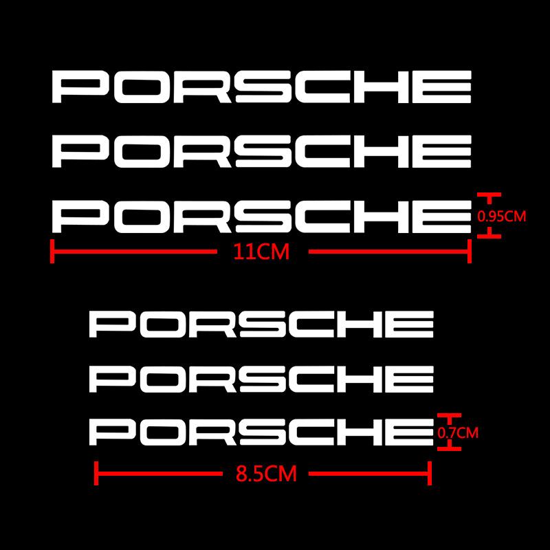AFEBO1 Fashion Trendy Personalized Sticker Caliper Brake Modification Decorative Sticker For Porsche 911 Cayenne 918 Pajun 718 Macan