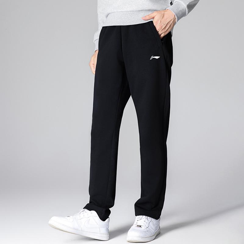 Li Ning Серия Бадминтон Повседневные Прямые Длинные Брюки Унисекс Низ AKLVD47-1