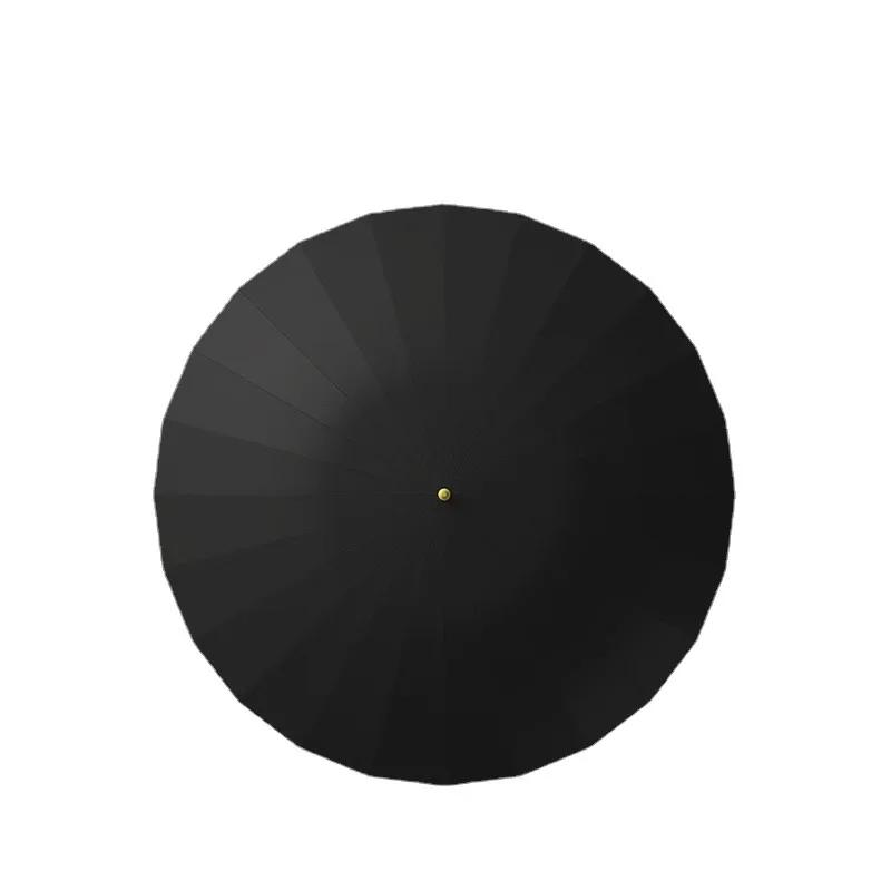 24 Bones автоматический открывающийся и закрывающийся зонт с прямой ручкой и длинной ручкой деловой мужской подарочный зонт