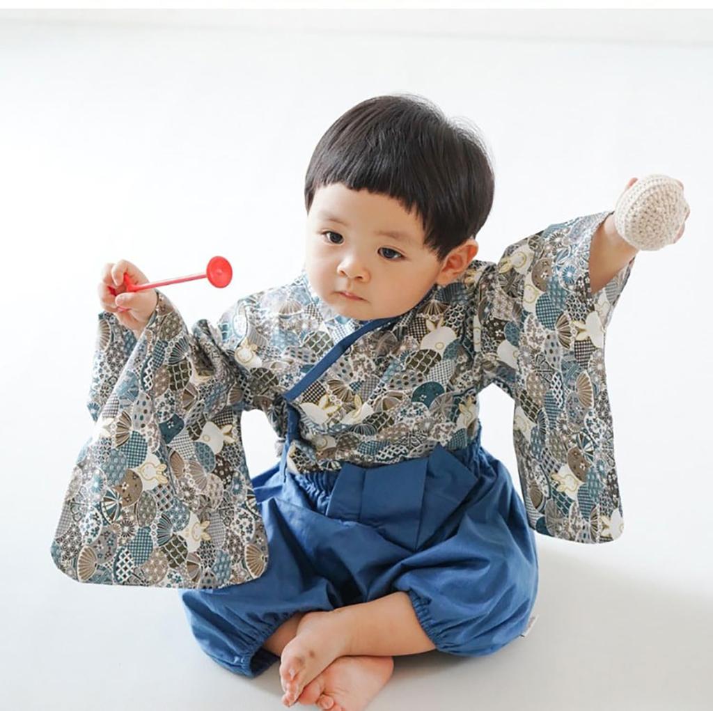 Baby Japanese Rabbit Floral Shrine 100 Days First Japanese Baby Baby Hakama HF29 [SEIWARAKU] Одежда, Хакама, Комбинезон, Кимоно, Одежда, Девочки, Мальчики,