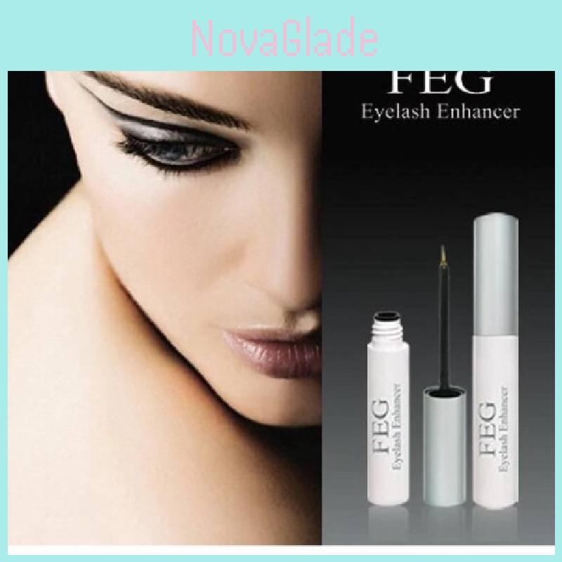 Feg Eyelash And Eyebrow Growth Serum For Lengthening And Thickening With Elegant Silver Packaging
