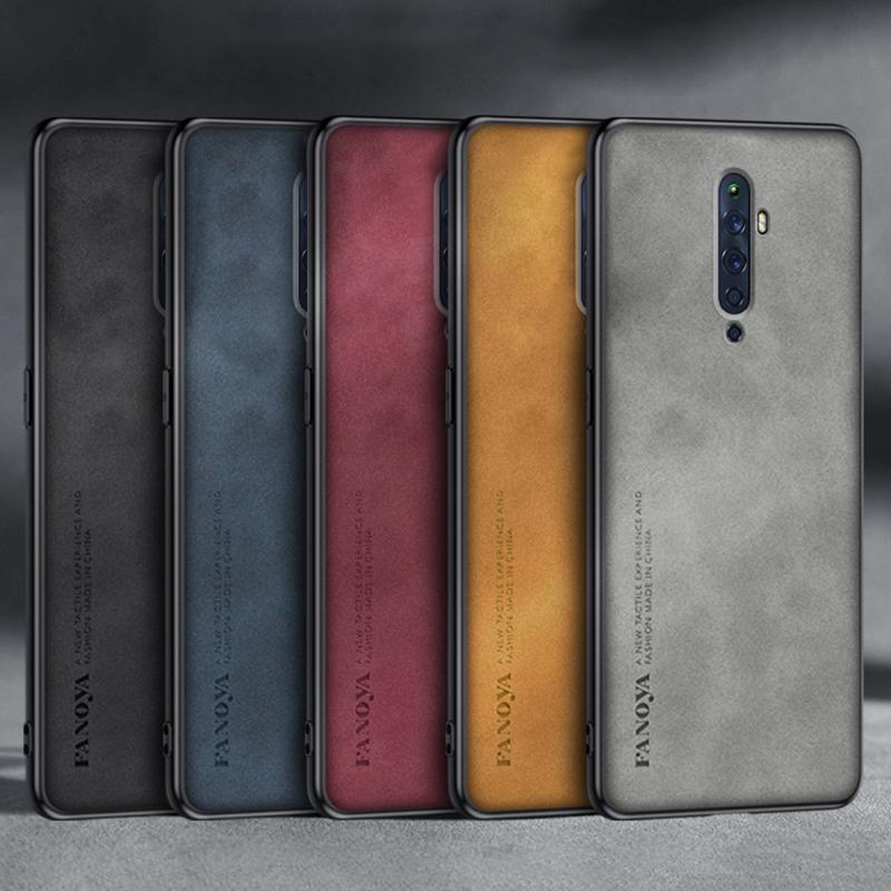 Роскошный чехол из искусственной кожи для OPPO Reno 2 Z 2Z 2F, матовый силиконовый защитный чехол для телефона OPPO Reno 10X Zoom Reno2 ZF Coque