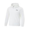 Li Ning Running Series Solid Color Zip-Up Hooded Comfortable Breathable Versatile Mirror Sun Protection Sports Jacket Men Jacket AFDV249-2