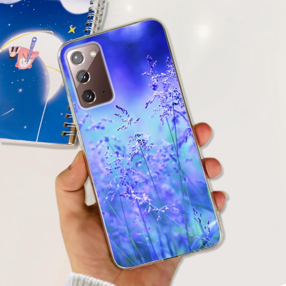 Чехол для Samsung Note 20 5G SM-N981B Популярный Цветок Тонкий Мягкий Силиконовый Чехол для Телефона для Samsung Galaxy Note20 Ultra 5G Funda Capa