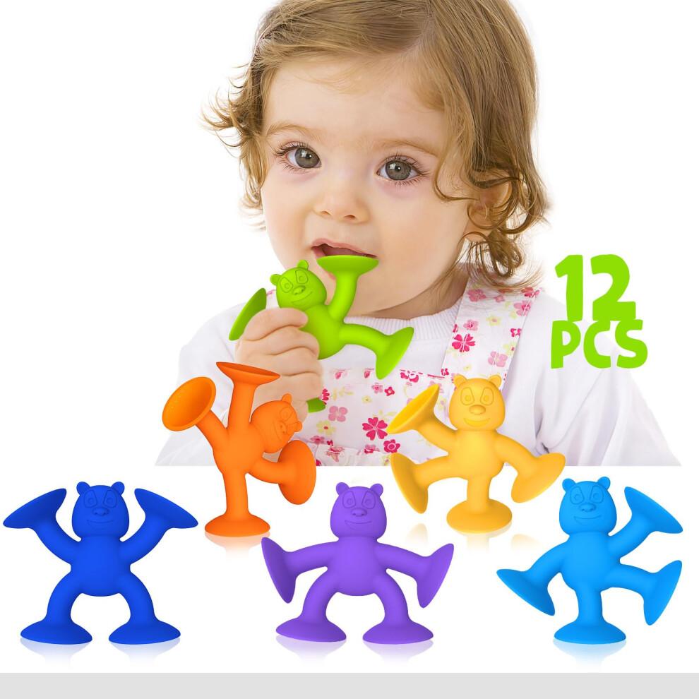 Baby Bath Toys Suction Toys for Kids,Toddler Travel Toys for Connect, Build, Create Kids Suction Fidget Toys Suction Cup Toys for Windows Building To