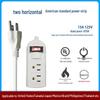 UL Certified 15A 110V Power Strip with US Plug and Overload Protection for Cross-border Use