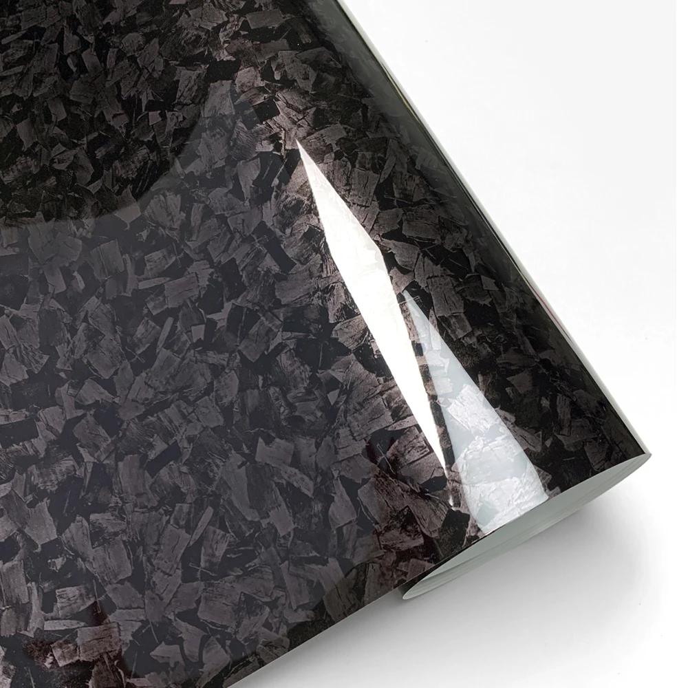 Car Glossy Forged Carbon Fiber Vinyl Film Customization Car Body Color Changing Film Stickers for Turck Car Decals Accessories