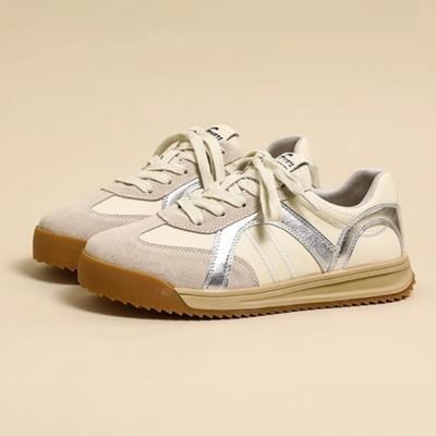 Женские кроссовки Новые Ретро Немецкие тренировочные туфли Женские Зимние Бархатные Меховые На плоской подошве Повседневные Туфли Форест Гамп Женские На шнуровке Круглый носок