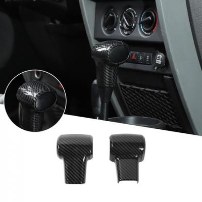 Декоративная накладка на ручку переключения передач Для Jeep Wrangler JK 2007-10 Углеродное волокно
