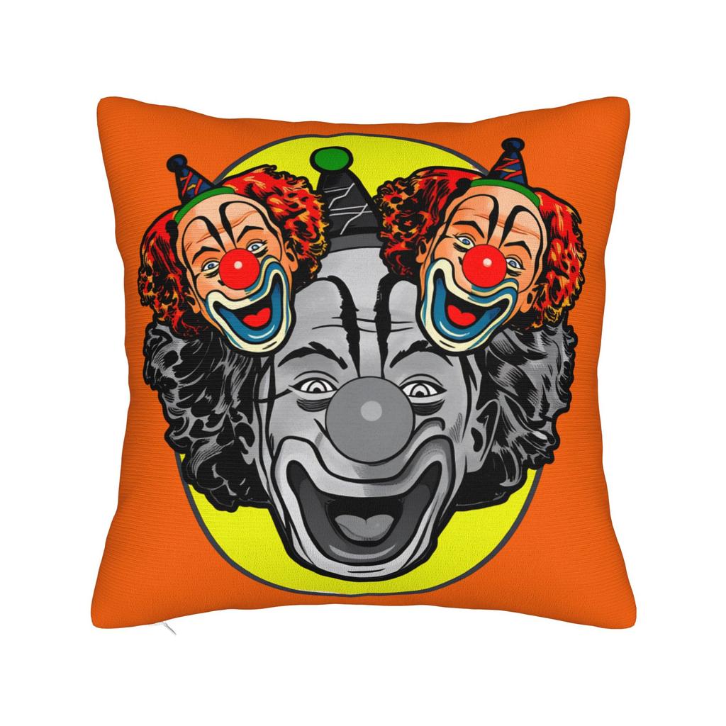 Pillow Case Funny Clowns B-Bozoeds  Comfy Pillow Cover For Living Room Chair Retro Trendy Pillowcases