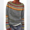 2026 Women's European & American Style Knitwear: Loose Long Sleeve Sweater with Fresh Round Neck - Versatile Top