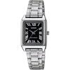 Standard Analog Women's Watch LTP-V007D-1B Black with Silver Metal Band, Overseas Model