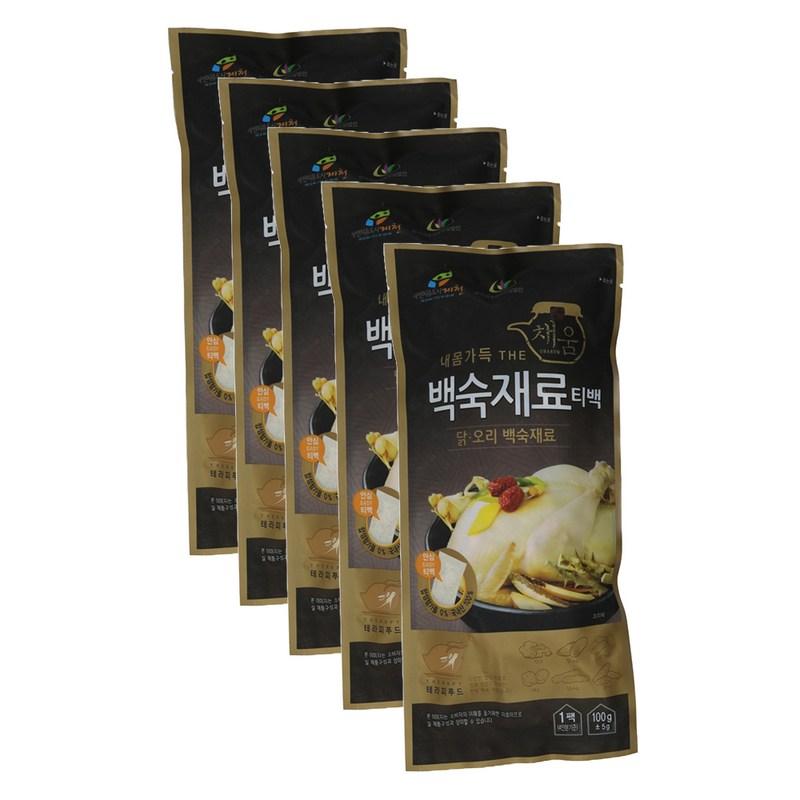 Korea Licorice Farming Association Corporation Full of My Body THE Chaeum Boiled Ingredients Tea Bags, 100g, 5 Pieces