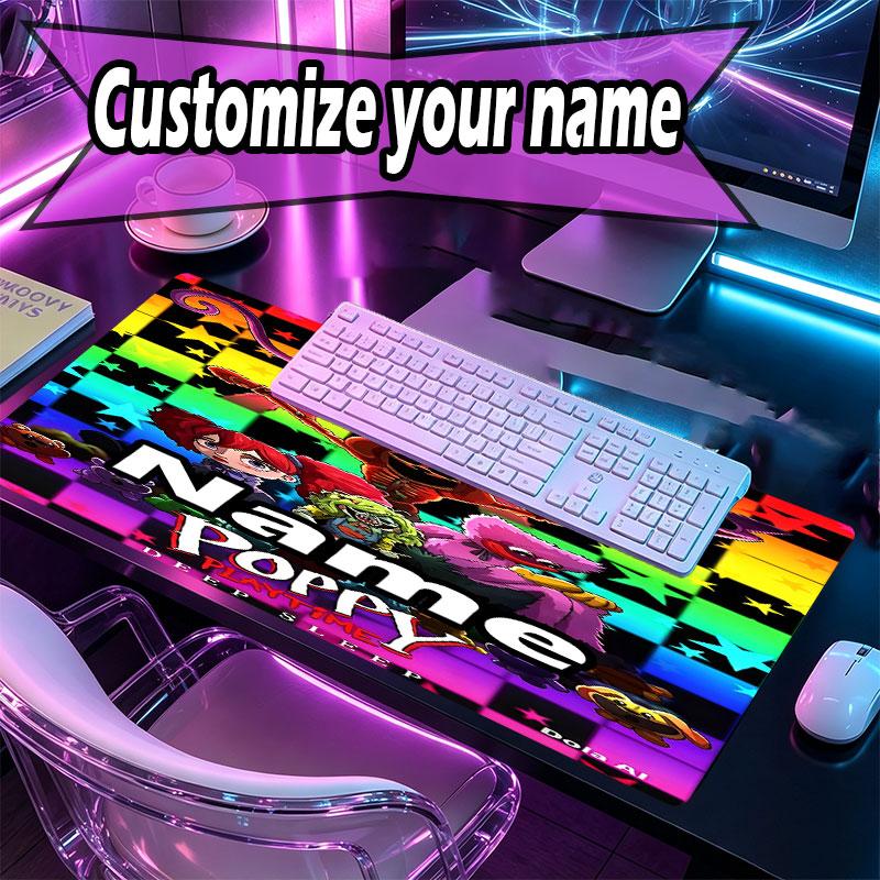 Custom Name Personalized Poppy Playtime Pattern Mousepad, Laptop PC Desk Mat, Decorative Desk Mat for Home Keyboard Pad Gift