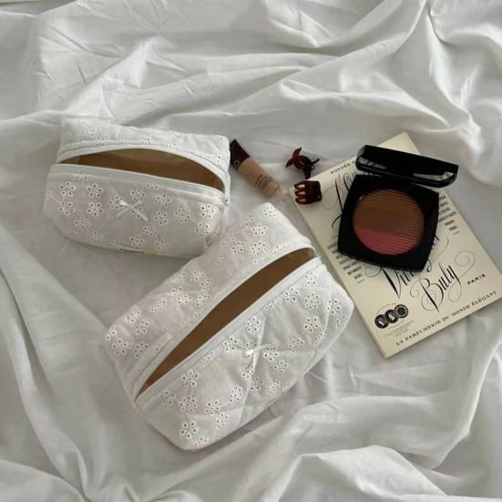 Косметичка Симпатичная косметичка Большая вместимость Застежка-молния Пылезащитная бытовая дорожная косметичка Органайзер для всякой всячины