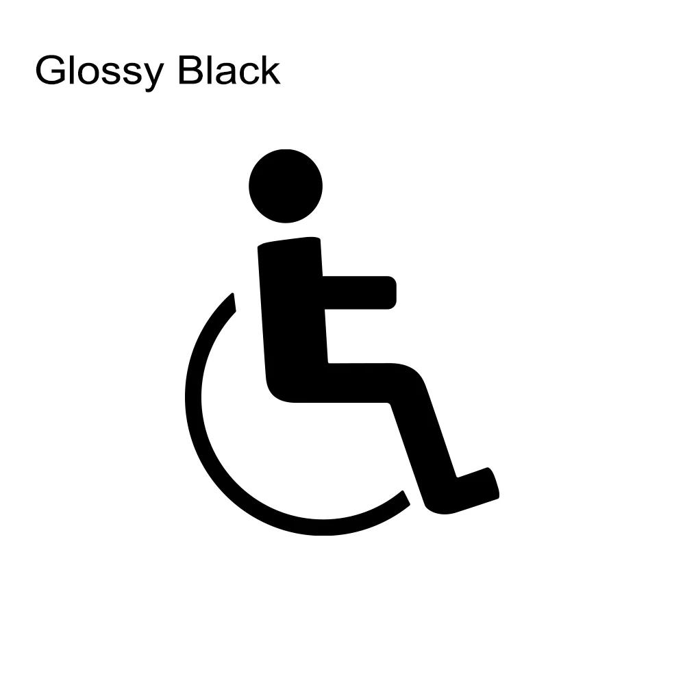 PVC Disabled On Board Car Wheelchair Sign Sticker Windshield Window Waterproof And Scratch Resistant Decals Styling Decoration