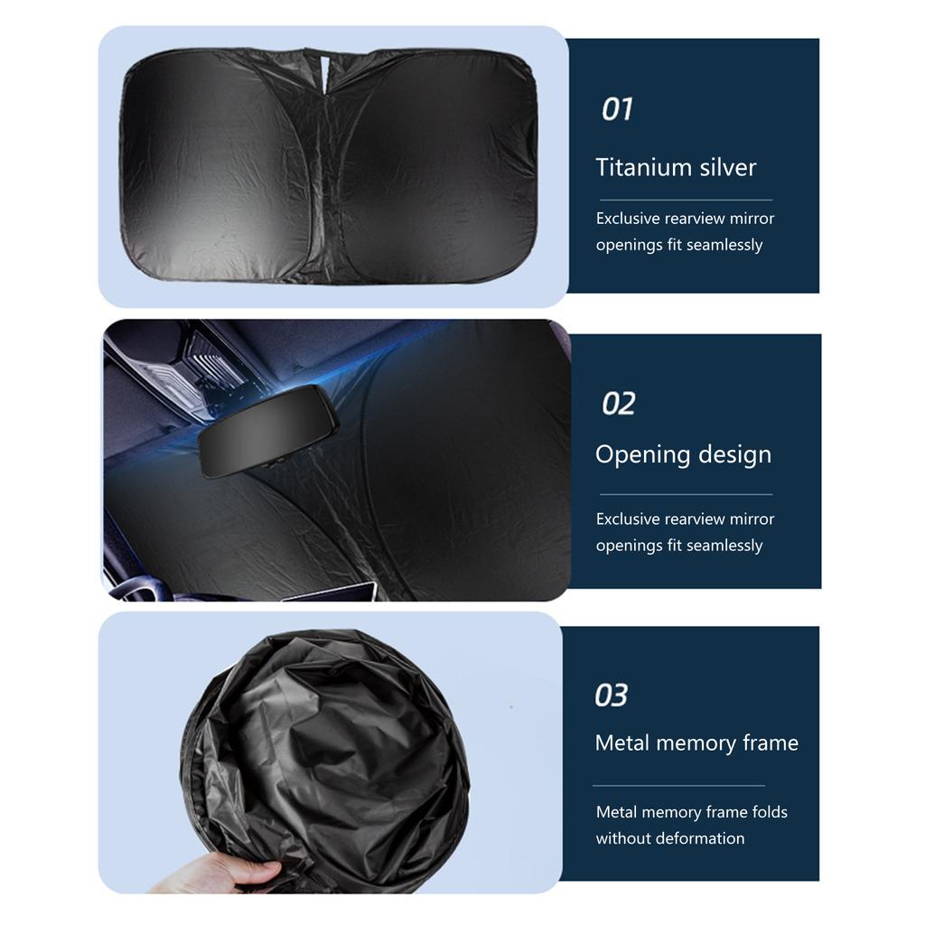 Чехол для лобового стекла салона автомобиля, солнцезащитный зонт, складной солнцезащитный козырек, УФ-блок, защита переднего окна автомобиля от жары