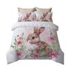 Кролик 3D Печать Три предмета Домашний текстиль Постельное белье Пододеяльник Наволочка