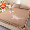 100% Waterproof Cotton Fitted Sheet with Elastic Bands Non Slip Adjustable Mattress Covers for Single Double King Queen Bed,150/180/200cm