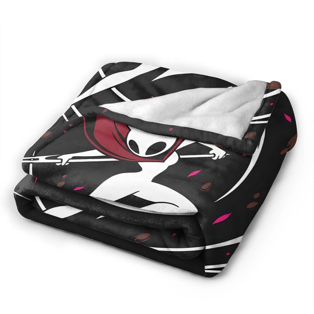 Warm Soft Blanket Decorative Hollow Knight Silksong Bedding Throws Flannel Bedspread For Couch Chair Funny Sofa Bed Cover