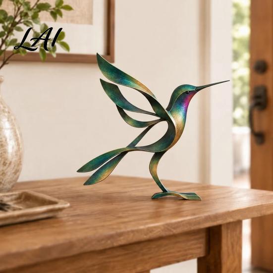 Artistic Metal Crafts for Window Display Desktop Art Minimalist Bird Figurine Sculpture Small Animal Ornament