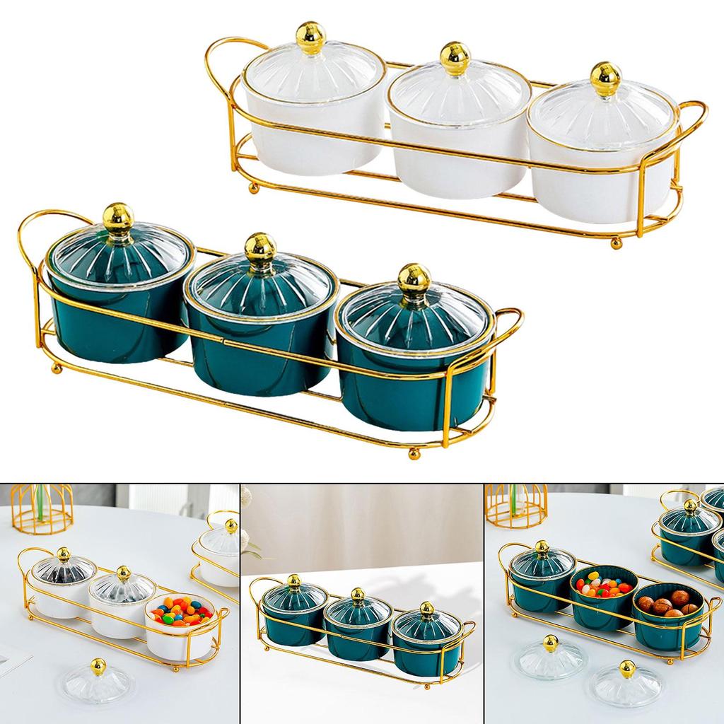 Набор сервировочных тарелок для закусок из сухофруктов, 3 решетки, разделенные сервировочные тарелки, конфетница, банка для печенья, для домашнего праздника, вечеринки в отеле, рабочего стола