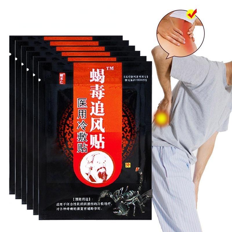 8/16/24/32/40/48 шт. китайский скорпион обезболивающий пластырь для плеч, шеи, спины, коленного сустава, облегчение боли в мышцах, здравоохранение
