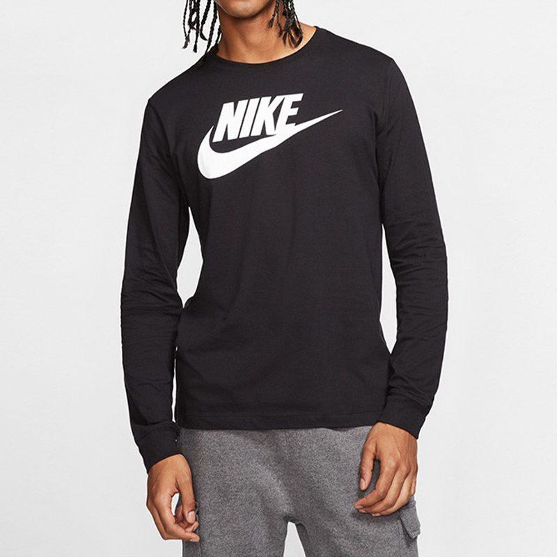 Nike Футболки Мужские Черные С Круглым Вырезом Умеренный Прямой Крой CI6292-010