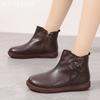 Модные женские ботильоны на плоской подошве кожаные туфли кроссовки зимняя модная обувь для ходьбы женская 2024 тренд зимние ботинки удобные повседневные женские ботинки