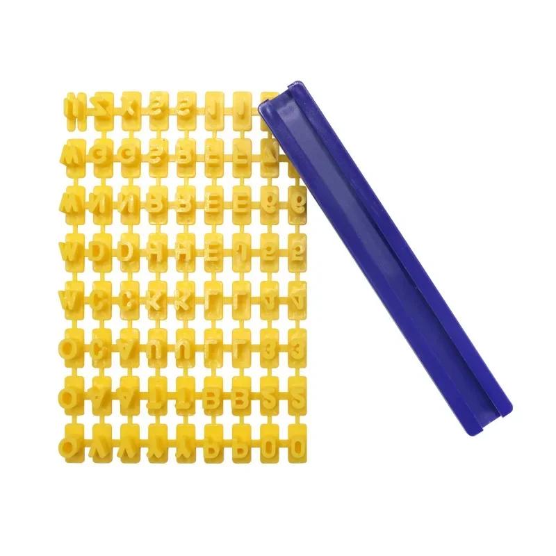 Керамика DIY Embossing Mold Алфавит Цифра Торт Печенье Бисквит Штамп Immosser Cutter Mold Керамические инструменты