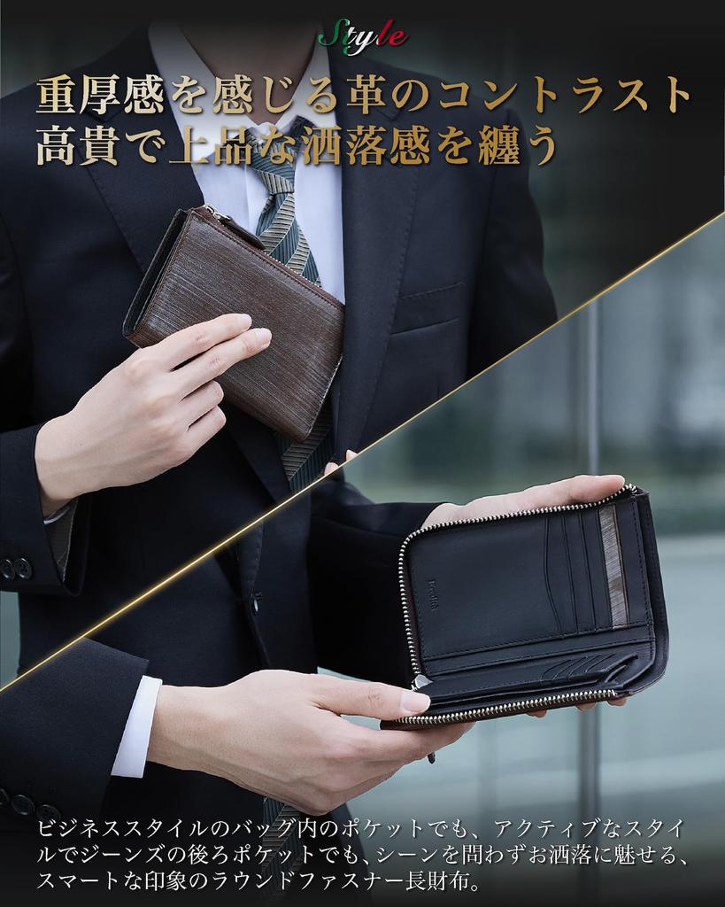 Кошелек короткий длинный кошелек средний кошелек Bridle кожа [Eredita] мужской - - (зеленый)