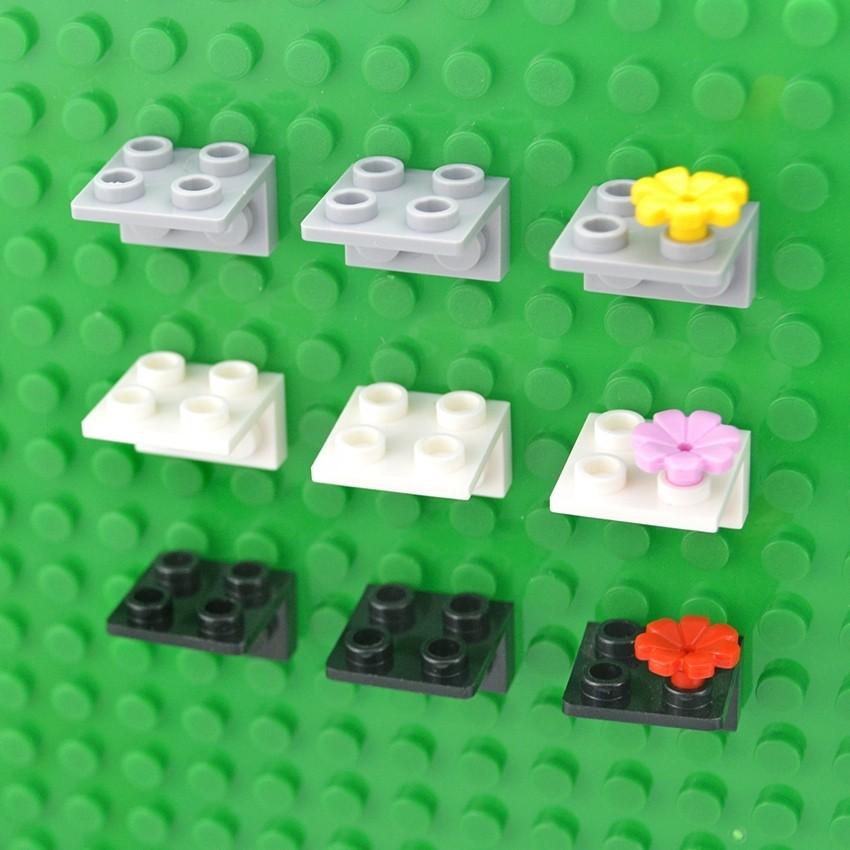 20 шт. Подставка для фигурок, базовая пластина 99207, кронштейн 1x2, 2x2, перевернутые строительные блоки, кронштейн для демонстрации фигурок своими руками, сборка кирпичных игрушек