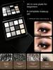 2026 Модная европейская и американская серо-цементная палитра теней для smoky eyes с низким содержанием пигмента и металлическим мерцанием для азиатских горячих девушек, стойкая цветовая палитра