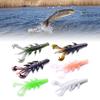 10Pcs Soft Fishing Lures Set 8.7cm 5g Crawfishes Baits Shrimp Claw Artificial Shrimp Lures for Freshwater and Saltwater