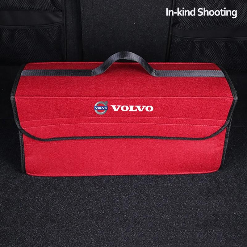 Car Trunk Storage Bag Organizer Sundries Stowing Tidying Box For Volvo V60 V40 C40 XC90 S60 XC60 V50 V70 S90 XC40 S80 T6 V90 S40