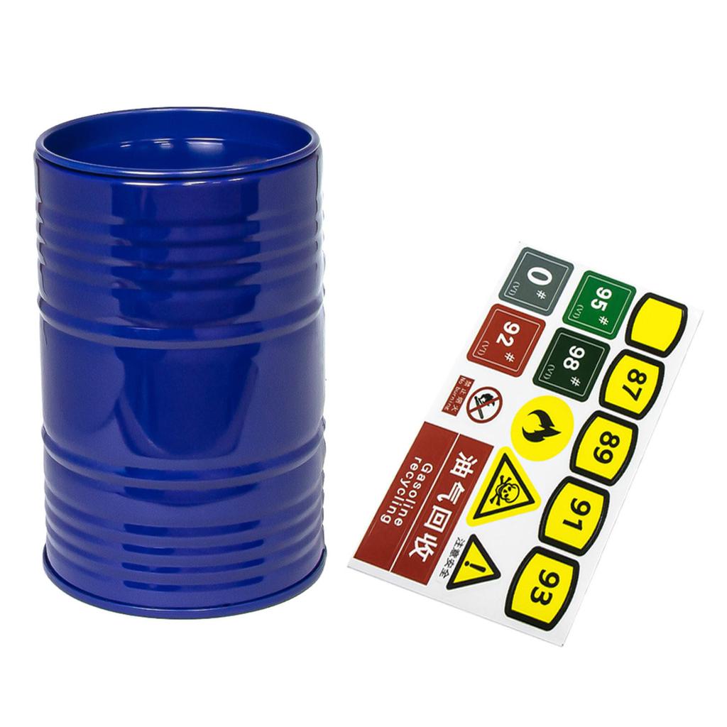Remote Control Toy Upgraded Accessories Car Decoration Oil Barrel for 1/8 1/10 Vehicle Part Metal Oil Barrel Car Part