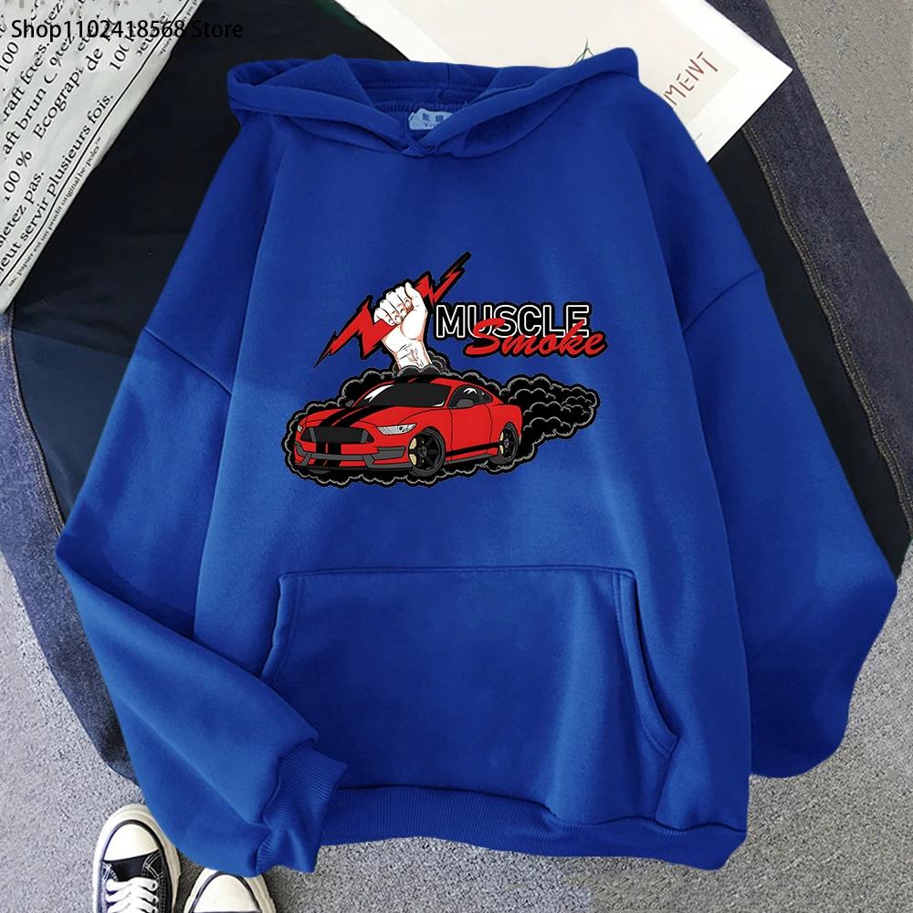 Anime Initial D Hoodie Muscle Car Automotive Graphic Sweatshirts Streetwear Women Men Clothing Long Sleeve Clothes